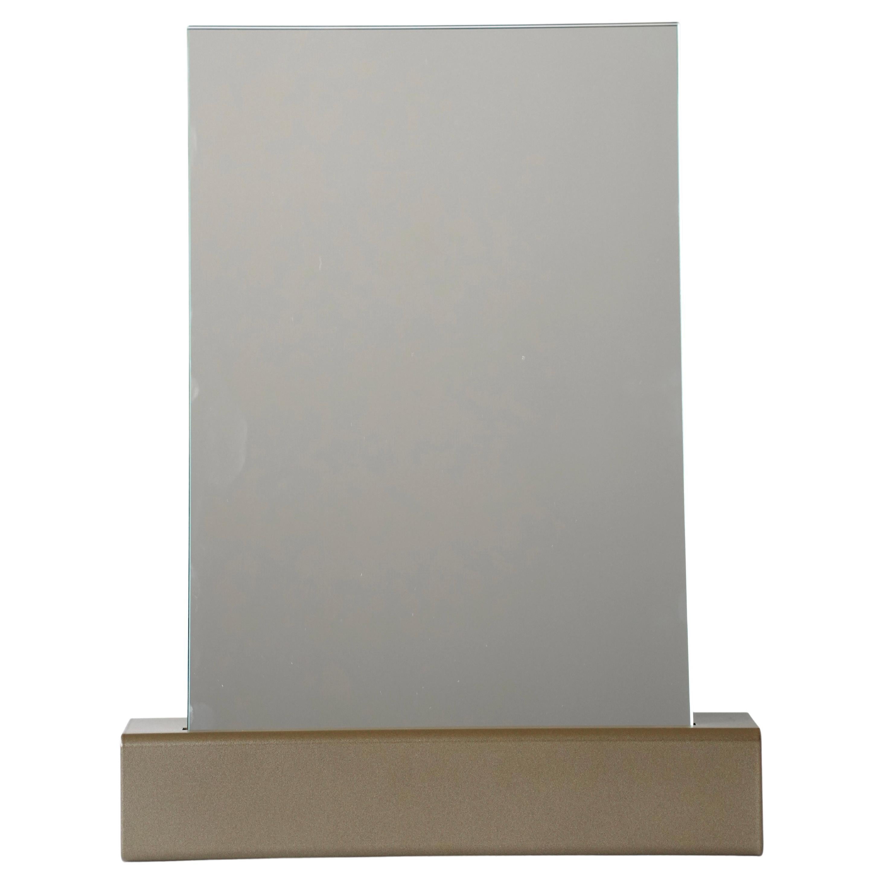 Modern Wall Mirror Mirror One Large Basic 'Without Plateau' / Bronze Colored