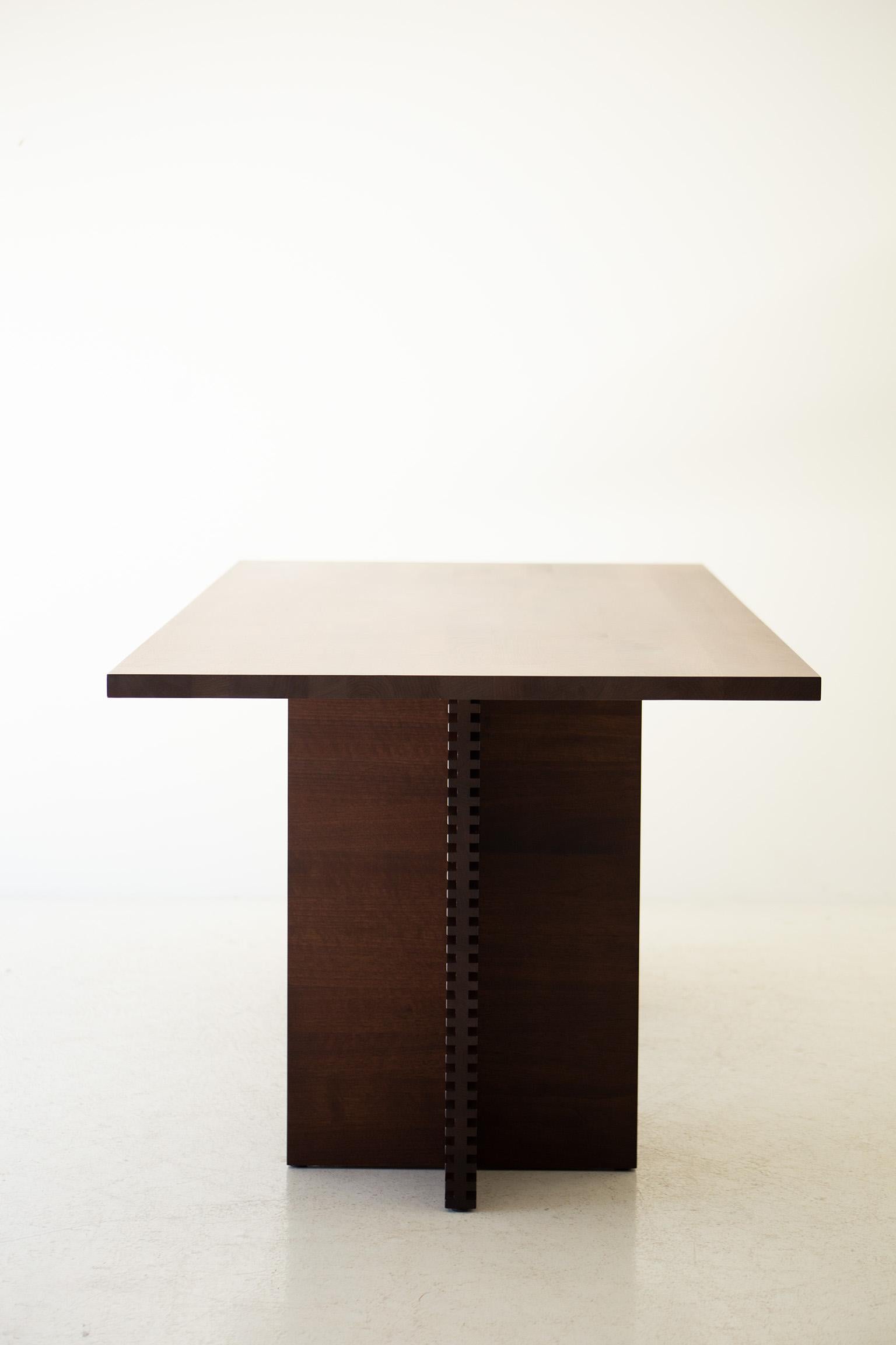 Modern Walnut Cicely Dining Table In New Condition For Sale In Oak Harbor, OH