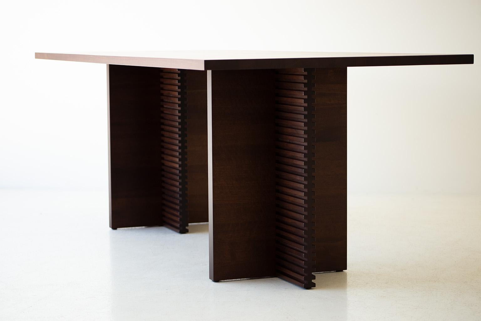 Modern Walnut Cicely Dining Table For Sale 1