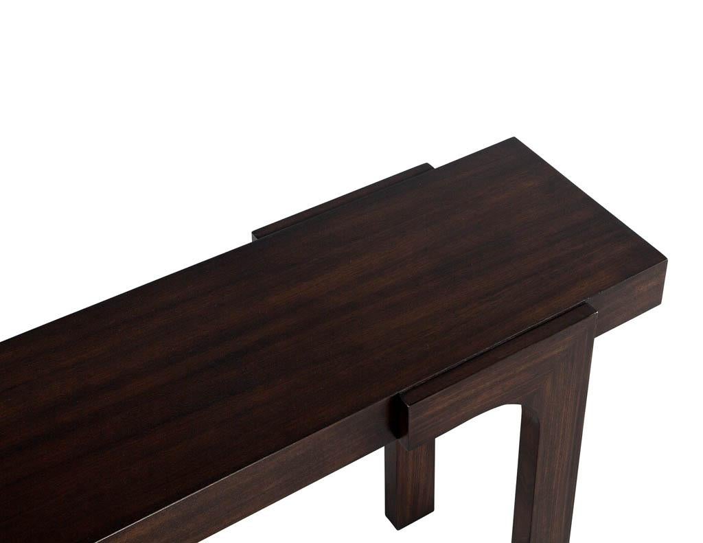 walnut console tables