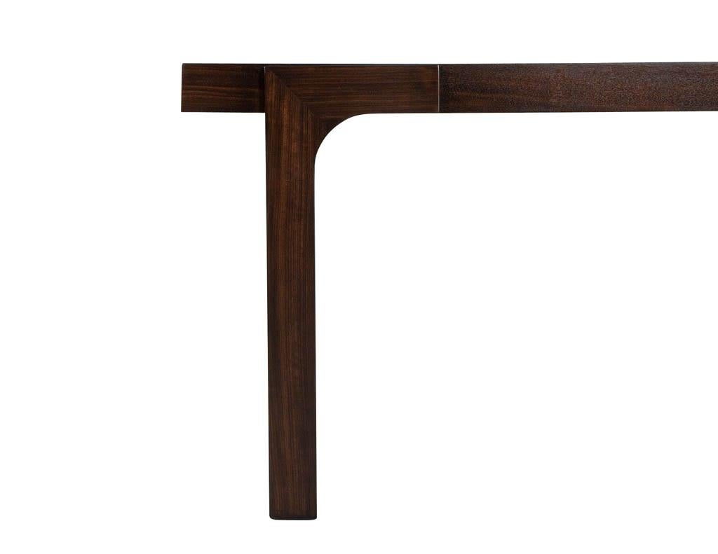 Modern Walnut Console Table For Sale 2