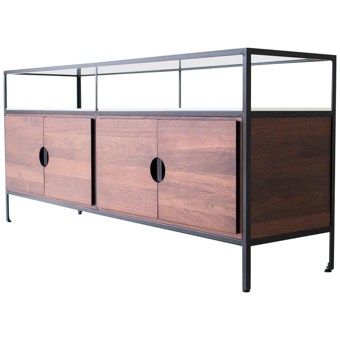 Modern Walnut Credenza
