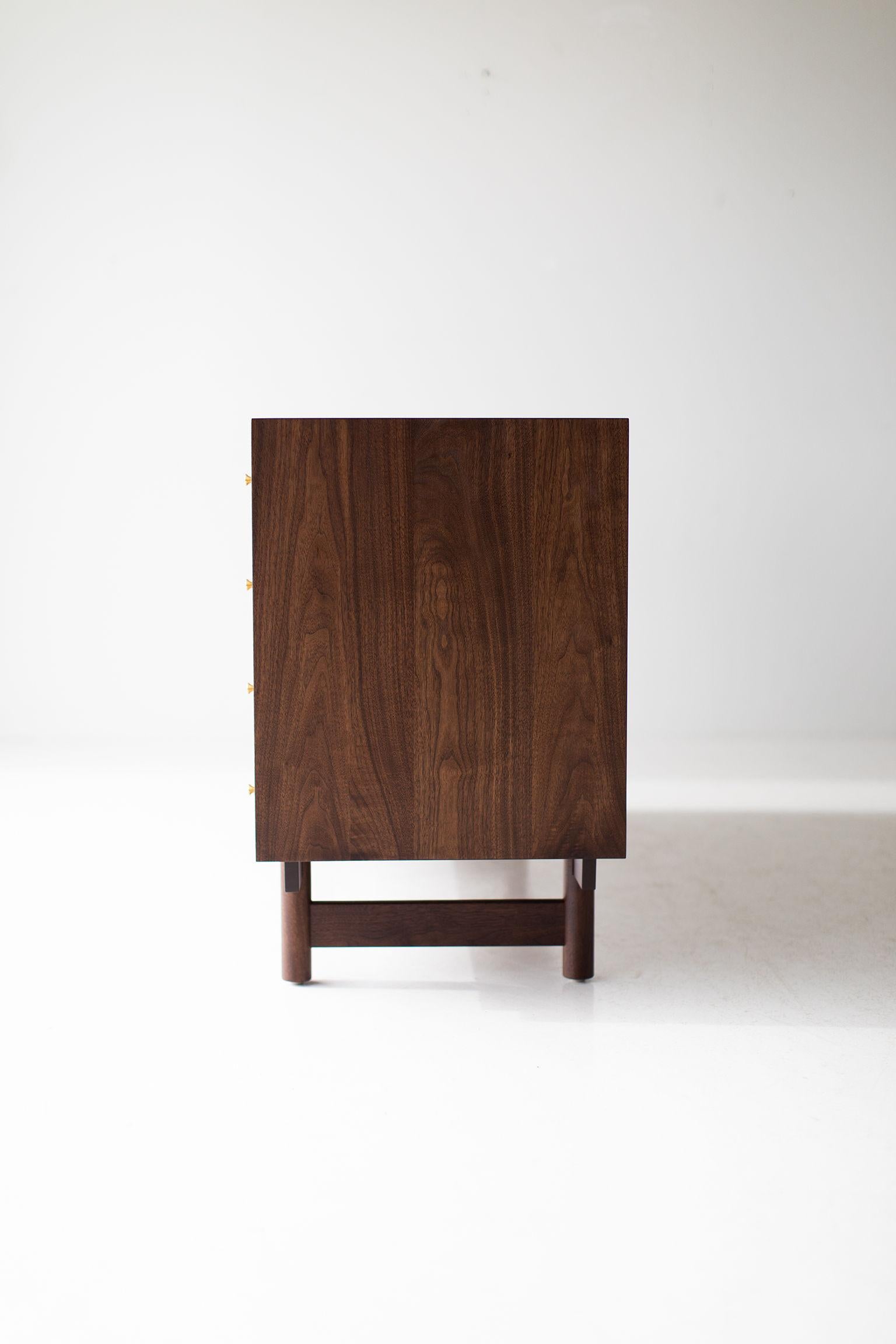 Modern Walnut Credenza the Peabody Collection For Sale 1