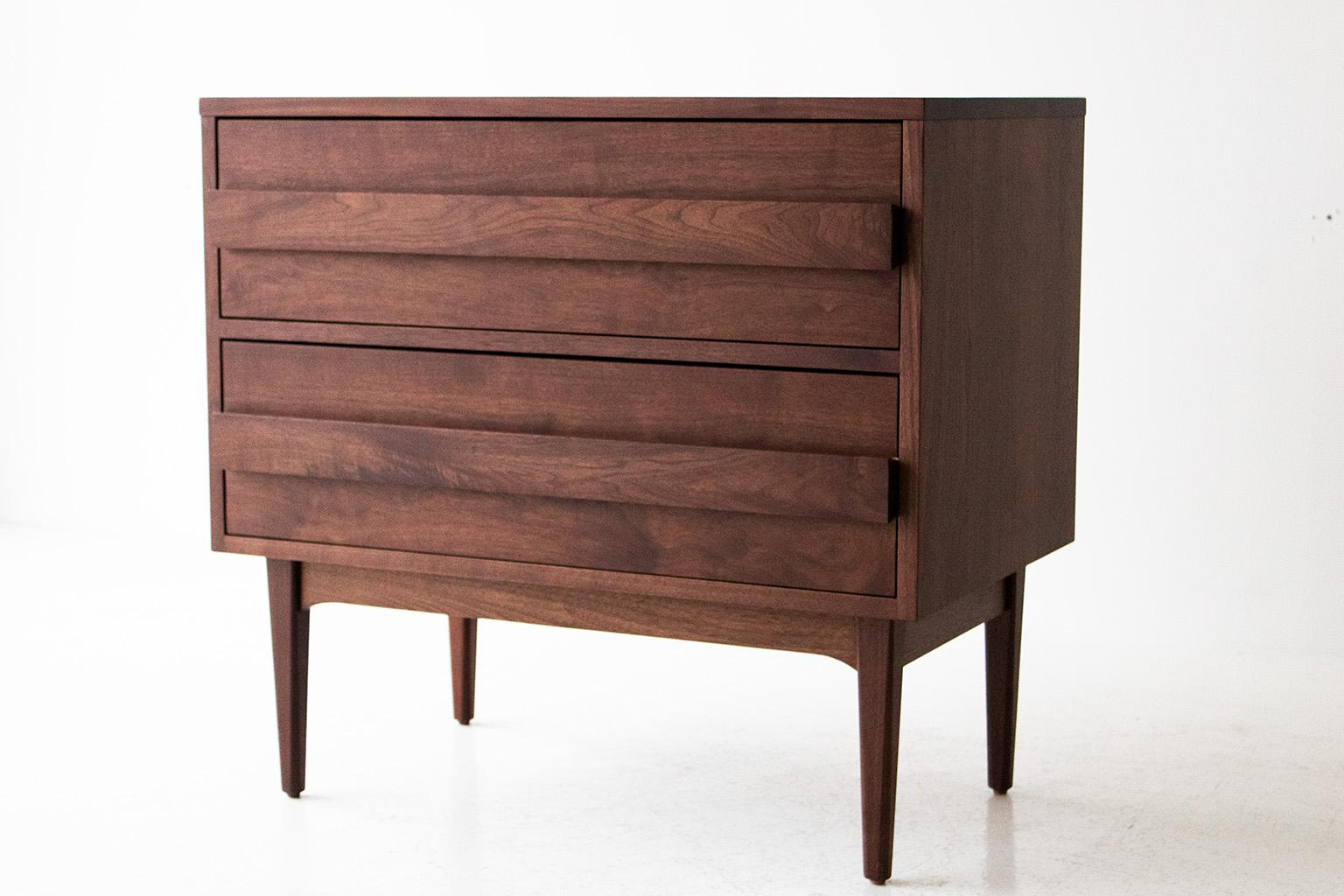 Mesilla de noche moderna de nogal en venta 2