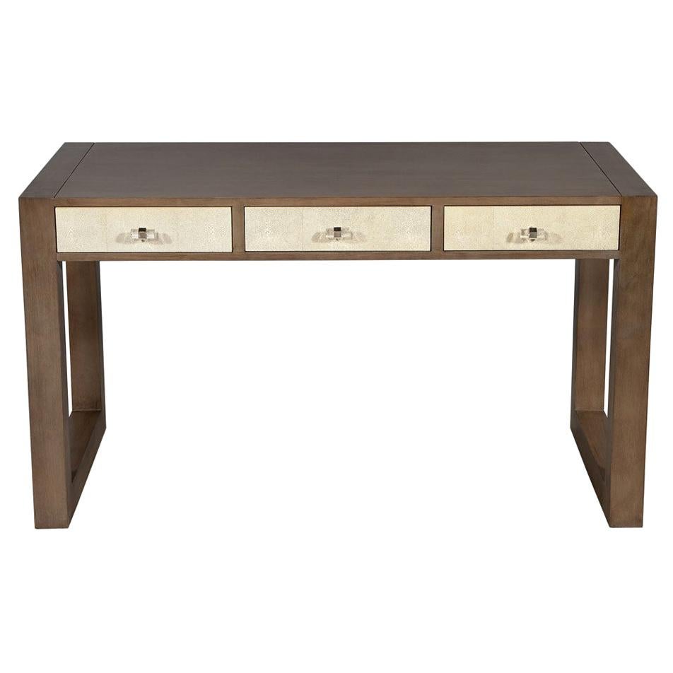 Modern Walnut Parchment Desk