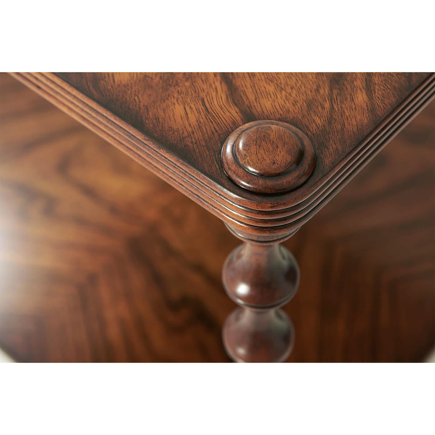 Modern Walnut Side Table In New Condition For Sale In Westwood, NJ