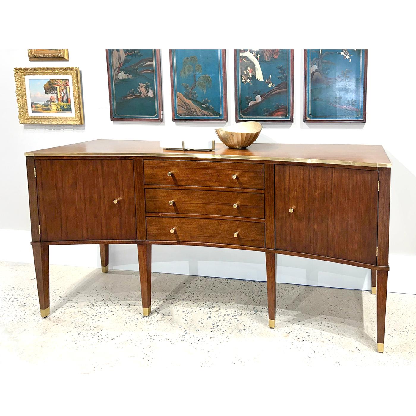 Mid-Century Modern Modern Walnut Sideboard For Sale