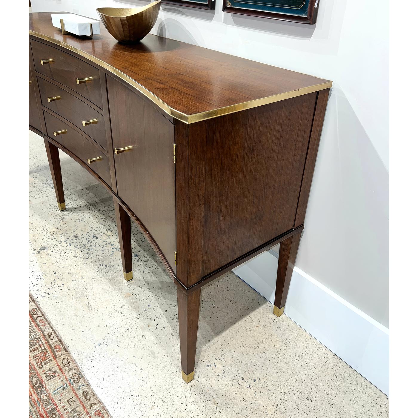 Vietnamese Modern Walnut Sideboard For Sale