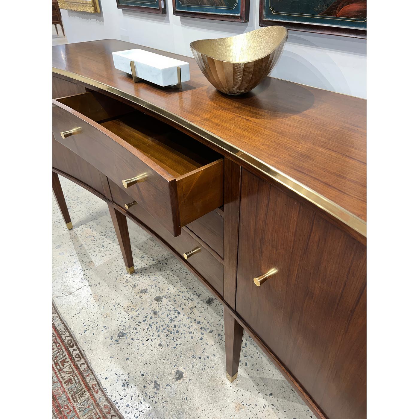 Modern Walnut Sideboard In New Condition For Sale In Westwood, NJ