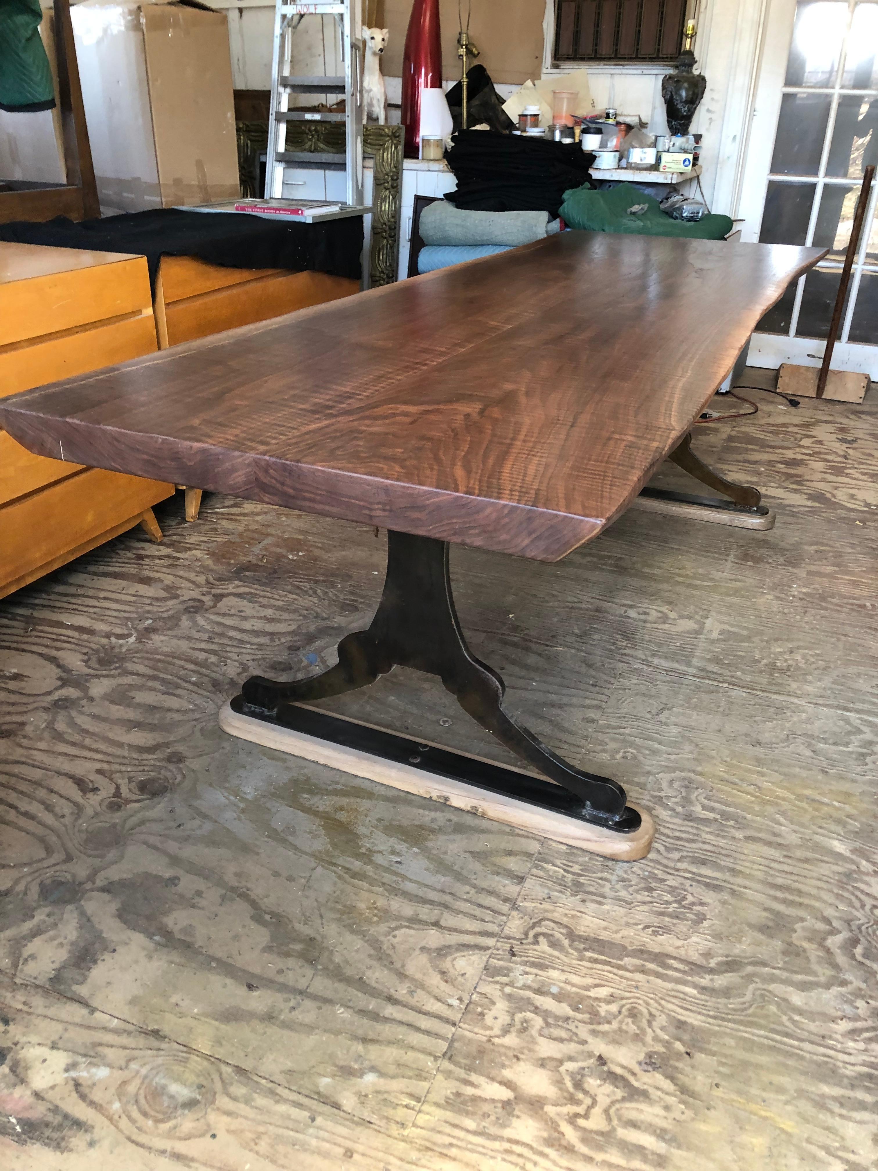Made of highly figured black walnut with a 
