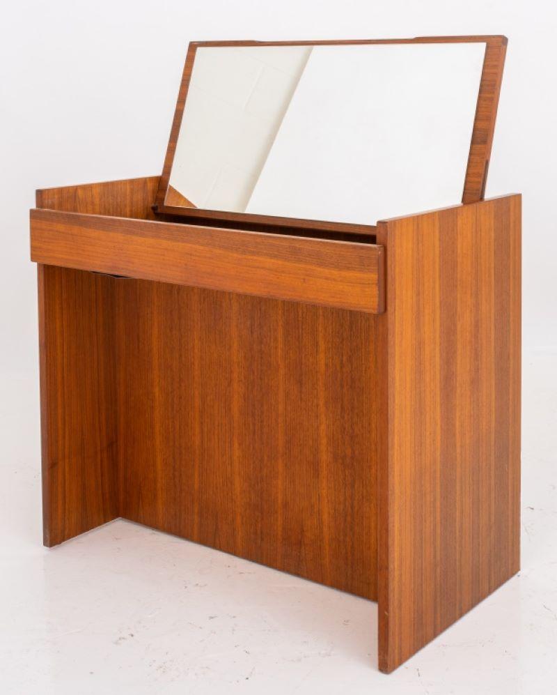 20th Century Modern Walnut Vanity Table, 1970's