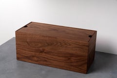 Modern Walnut Wood Bread Box by Alabama Sawyer