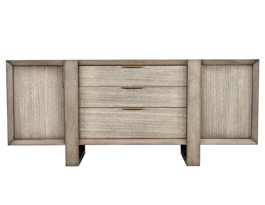 Contemporary Modern Washed Finished Sideboard Barbara Barry Horizon Buffet For Sale
