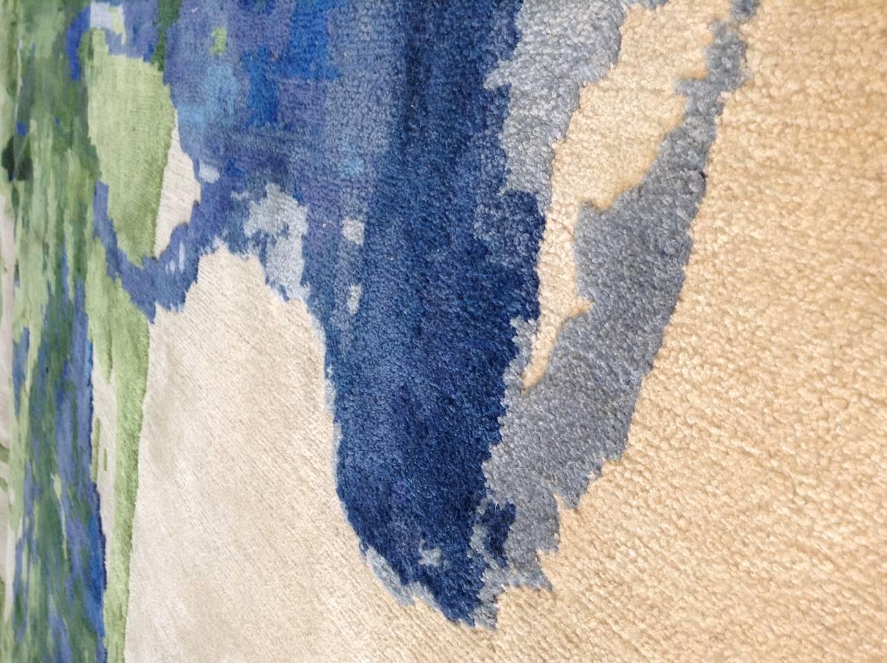 Tappeto Modern Watercolor Impression - annodato a mano in seta e lana da Doris Leslie Blau
Dimensioni: 12'0