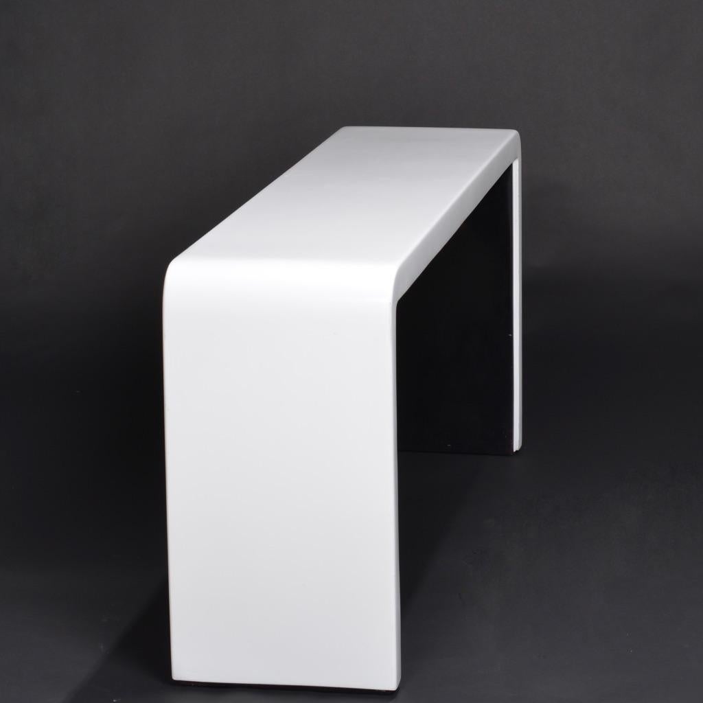 Modern Waterfall Console Table, Circa 1980 In Good Condition In Los Angeles, CA