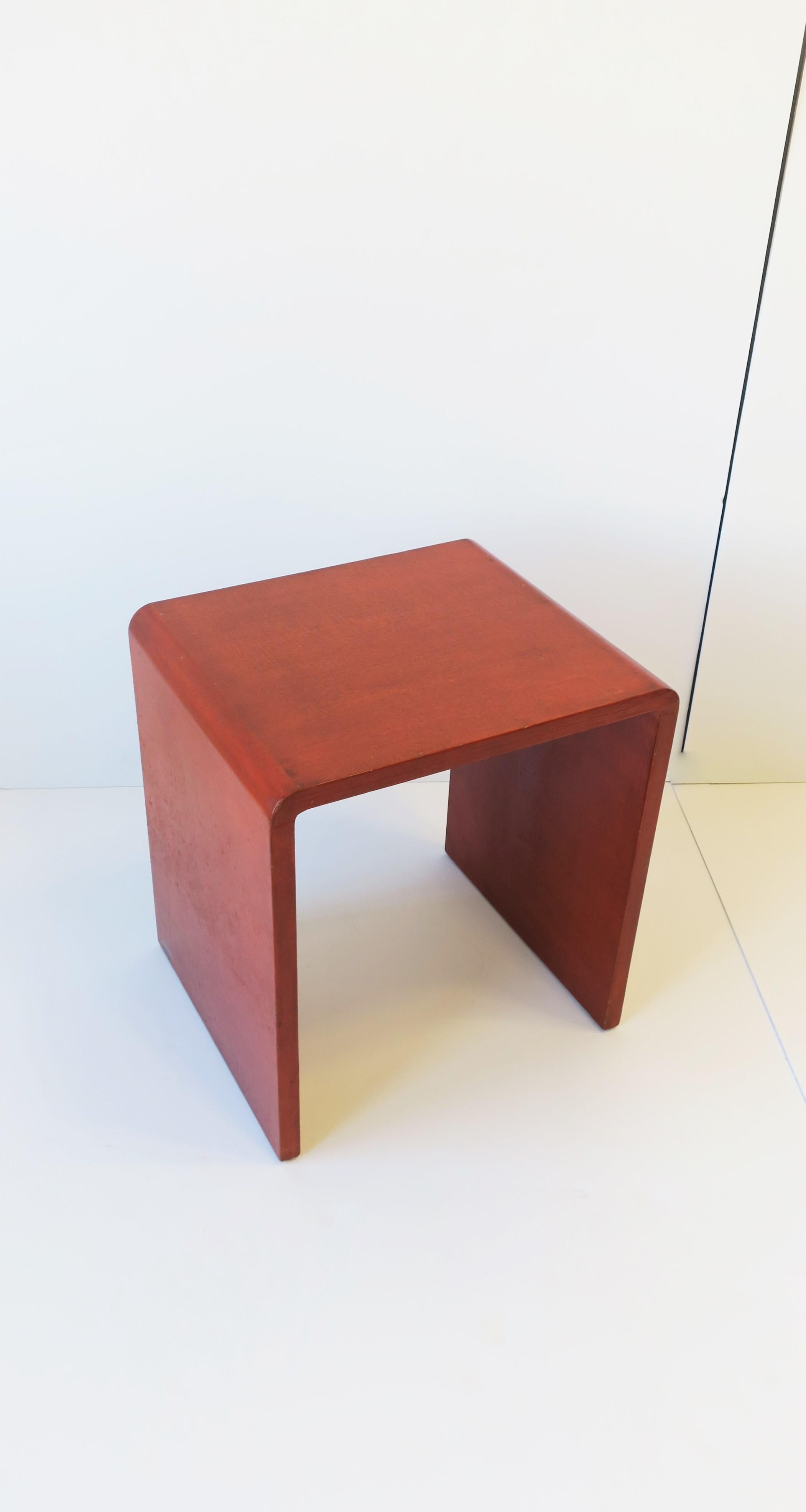 Modern Waterfall Side End Table in the style of Karl Springer, circa 1970s 7