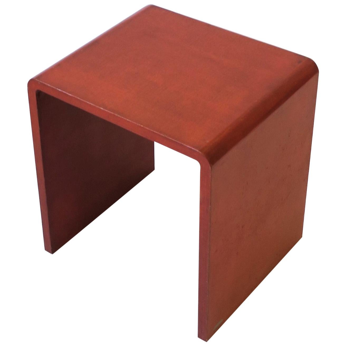 Modern Waterfall Side End Table in the style of Karl Springer, circa 1970s