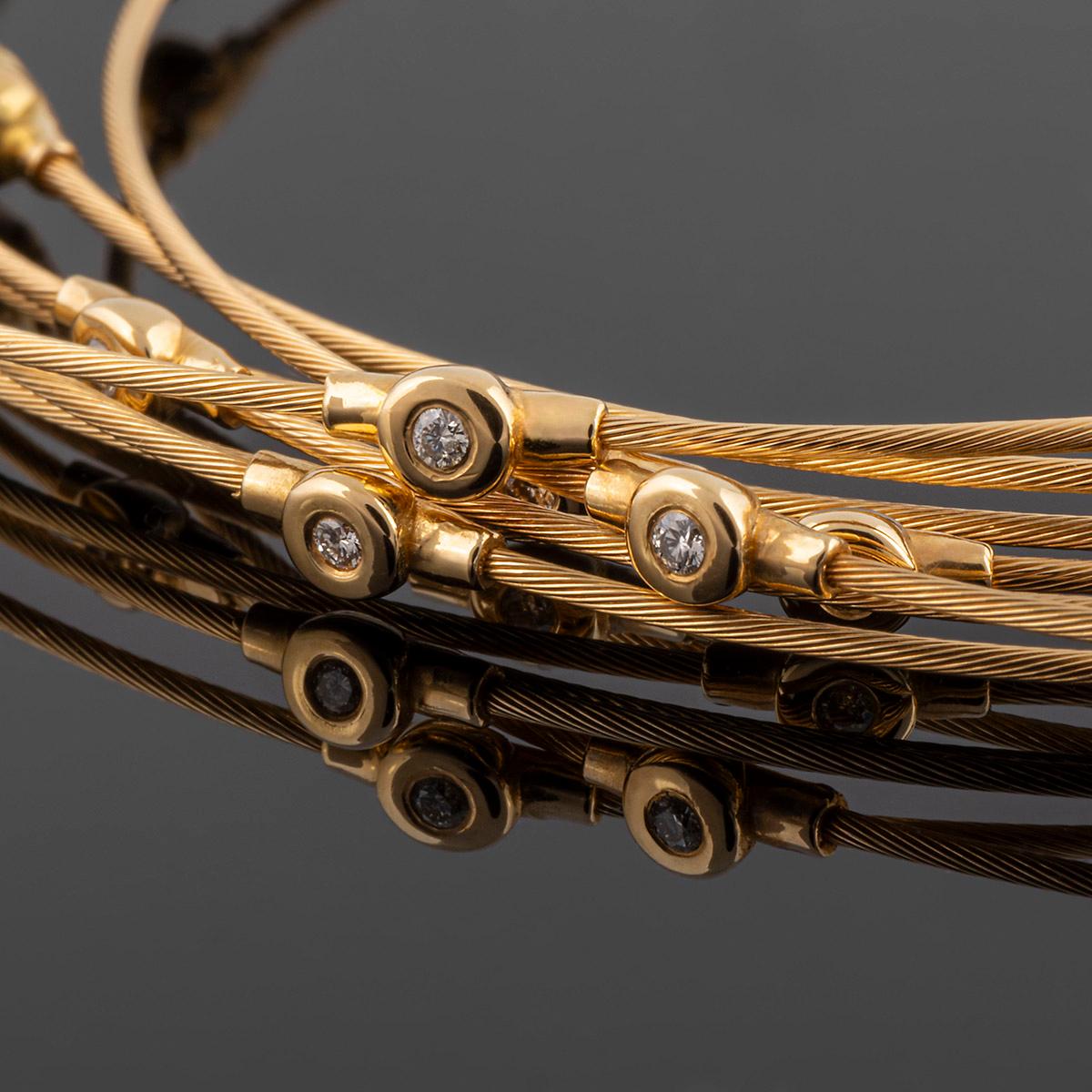 Modernes wöchentliches Armband aus Gold und Diamanten (Brillantschliff) im Angebot