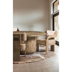 Modern Western Leather & Hide Accent Armchair