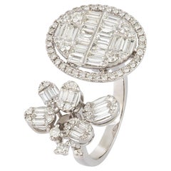 Modernity Bague pour elle en or blanc 18K avec diamants blancs