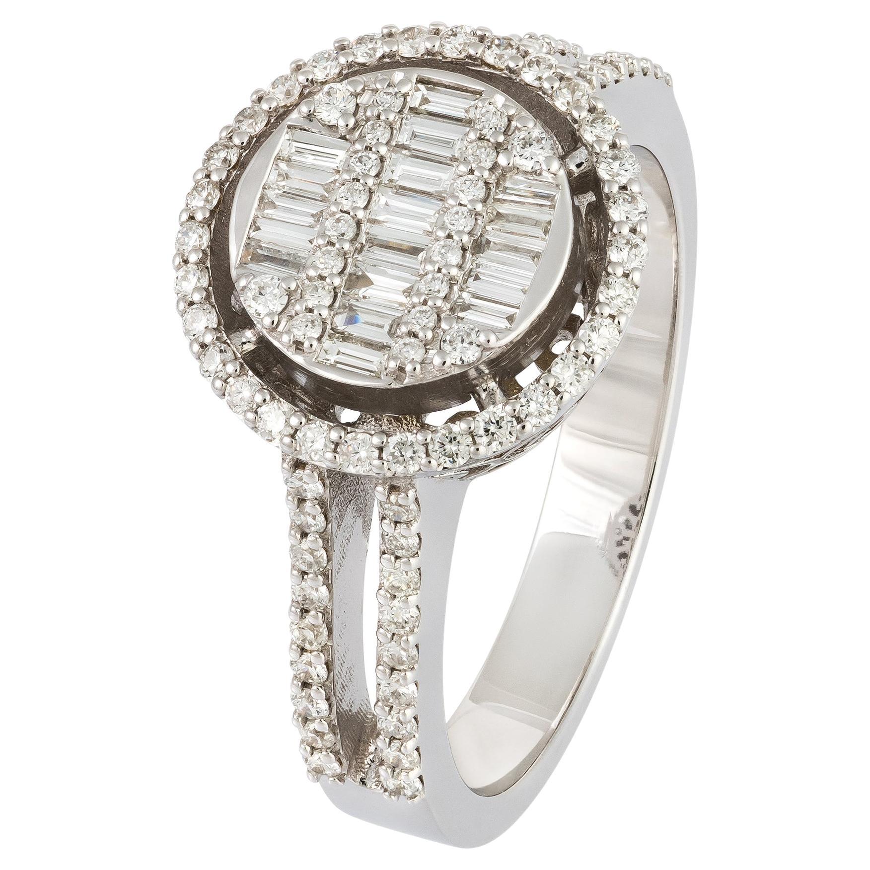 Modernity Bague pour elle en or blanc 18K et diamants blancs