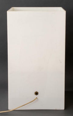 Modern White Acrylic Glass Cube Floor Lamp