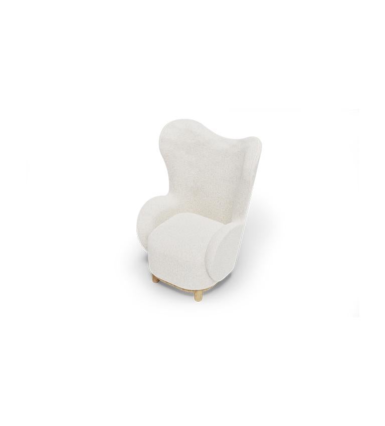 We bet you can't imagine anything more loving and more nurturing than a parent's tight embrace. This armchair was inspired and designed to recreate that warm and soothing feeling, the comfort and secure spot in everyone's life: a parent figure.
