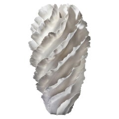 Modern White Ceramic Vase by Sandra Davolio
