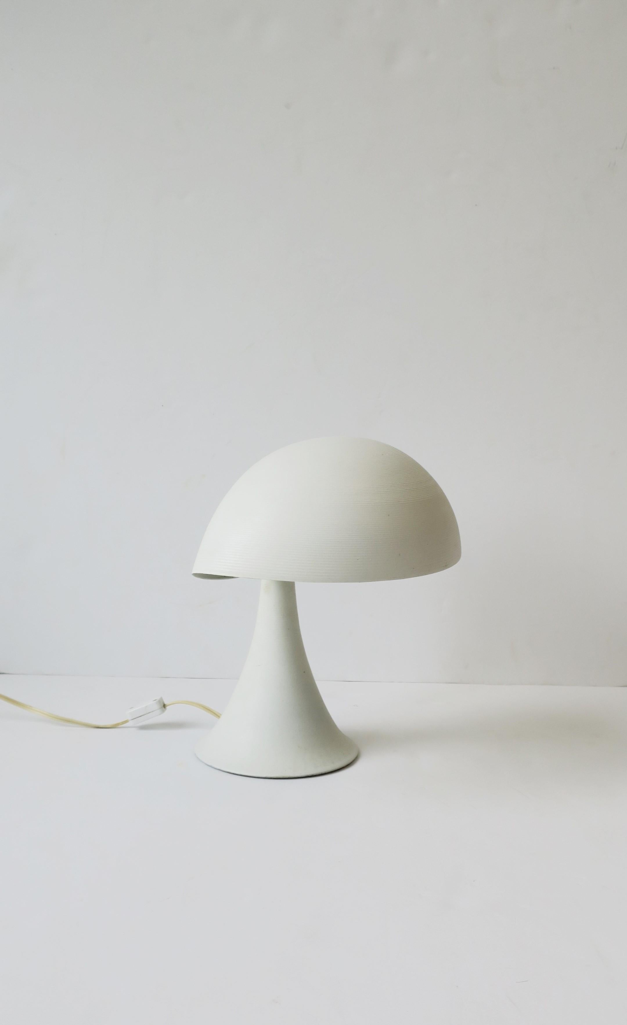Modern White Desk or Table Lamp, ca. 1960s 3