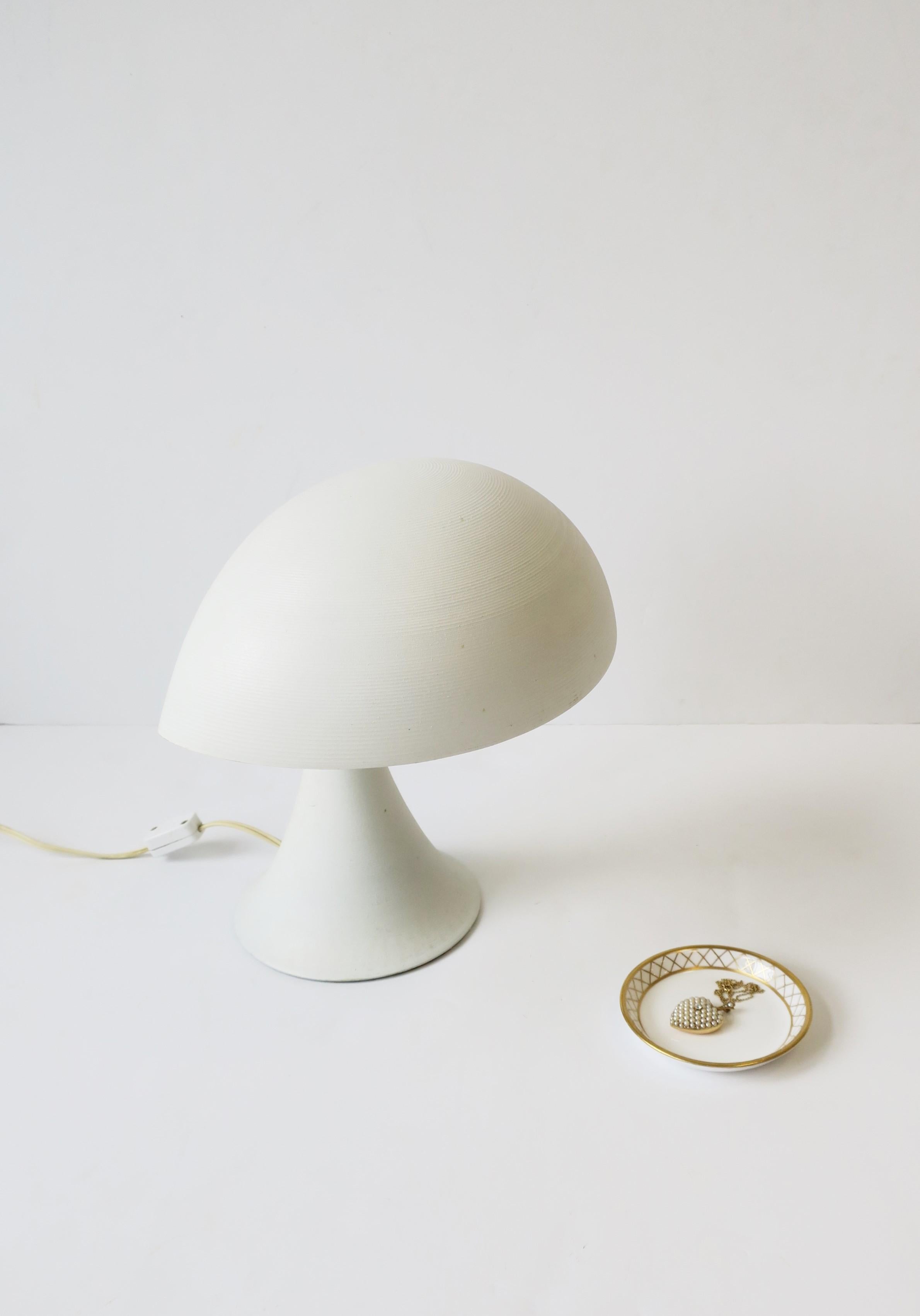 Modern White Desk or Table Lamp, ca. 1960s 4