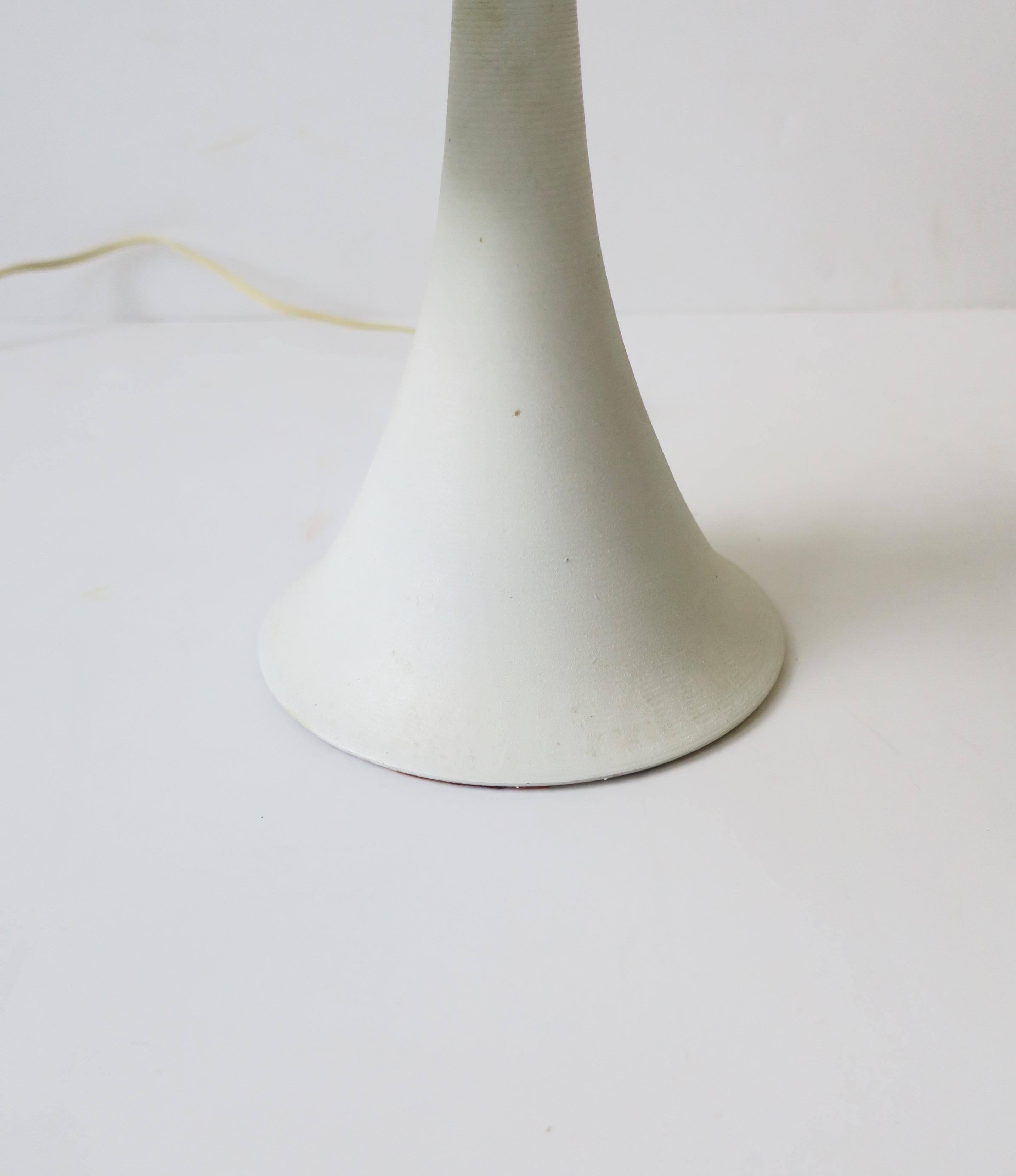 Modern White Desk or Table Lamp, ca. 1960s 6