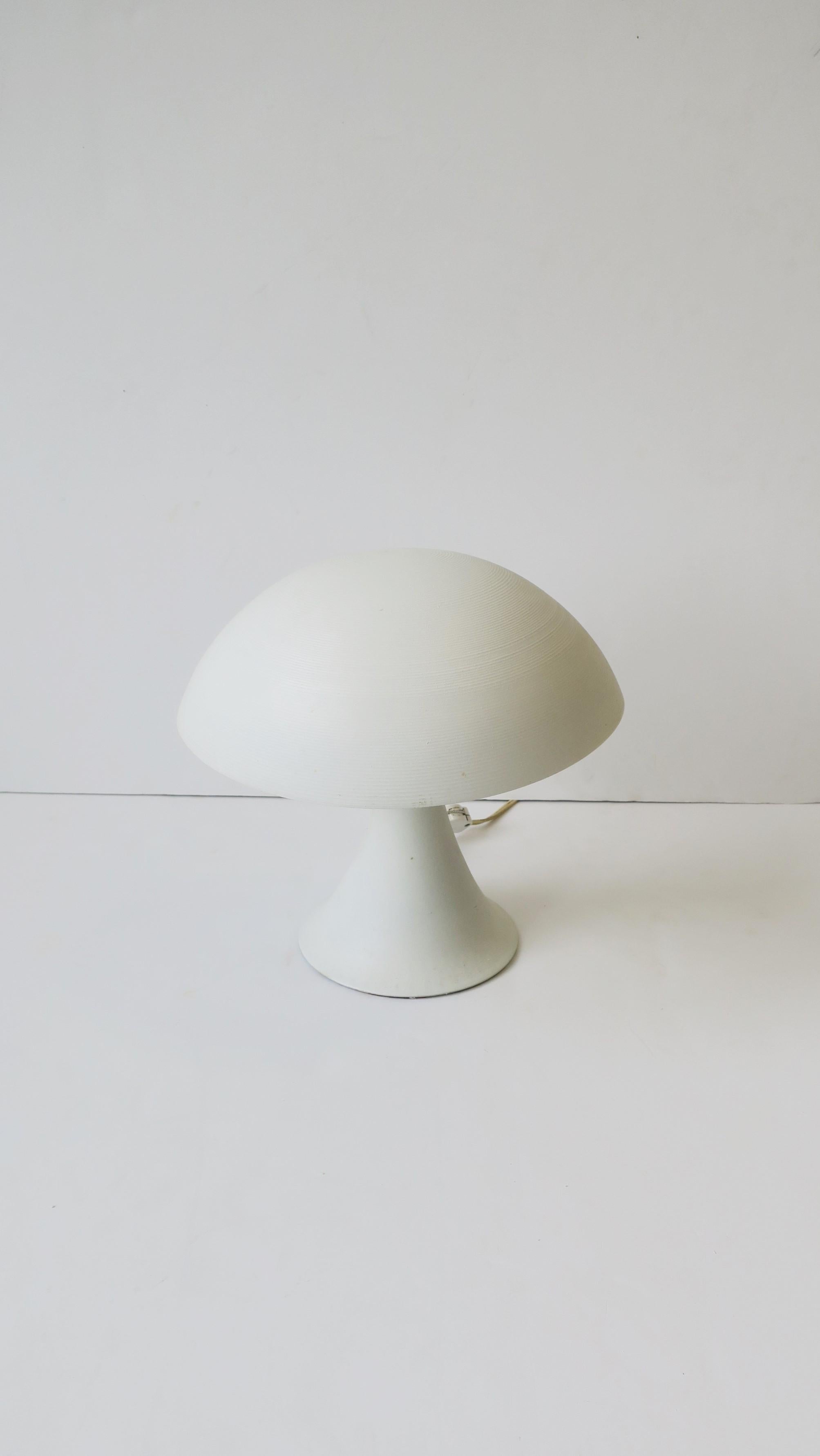 Modern White Desk or Table Lamp, ca. 1960s 1