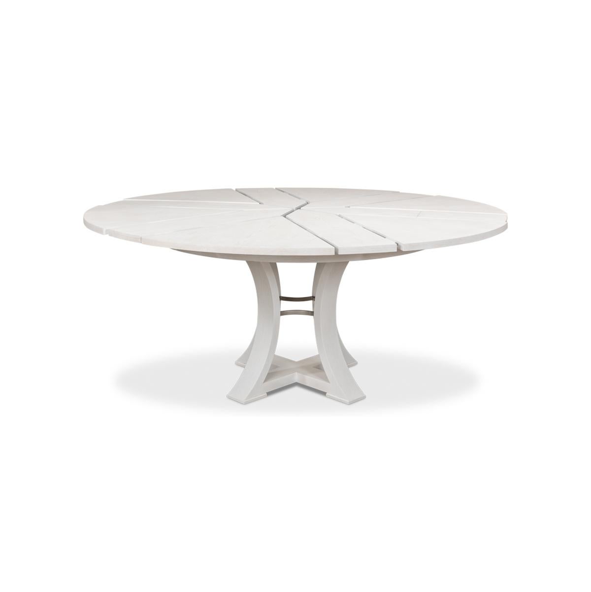 Modern White Dining Table - 70 In New Condition For Sale In Westwood, NJ