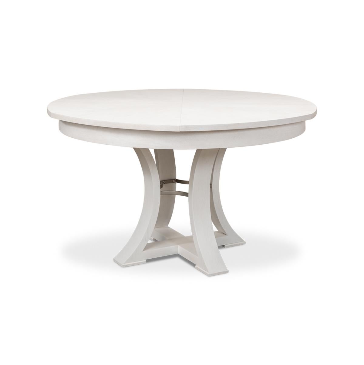 Contemporary Modern White Dining Table - 70 For Sale