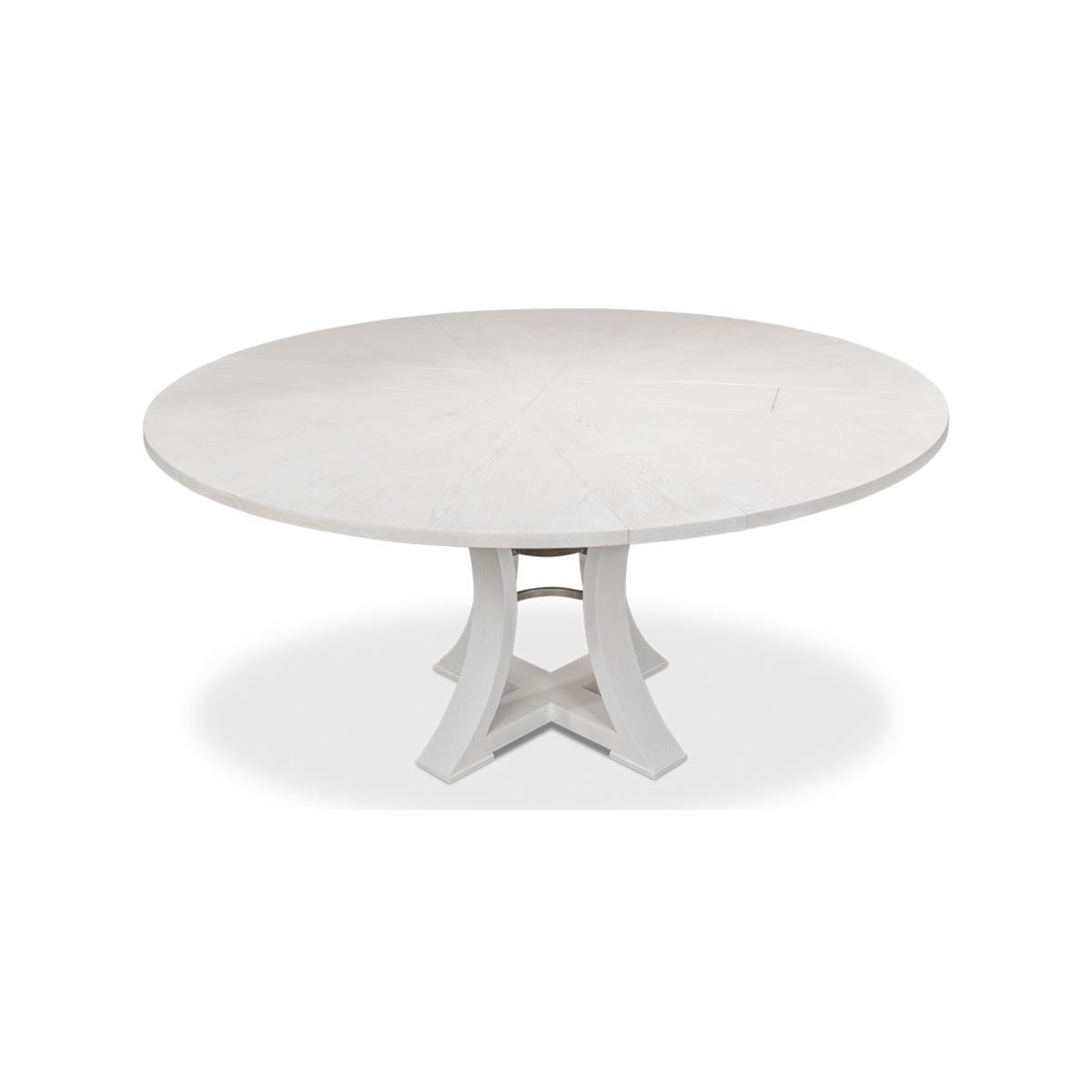 Wood Modern White Dining Table - 70 For Sale