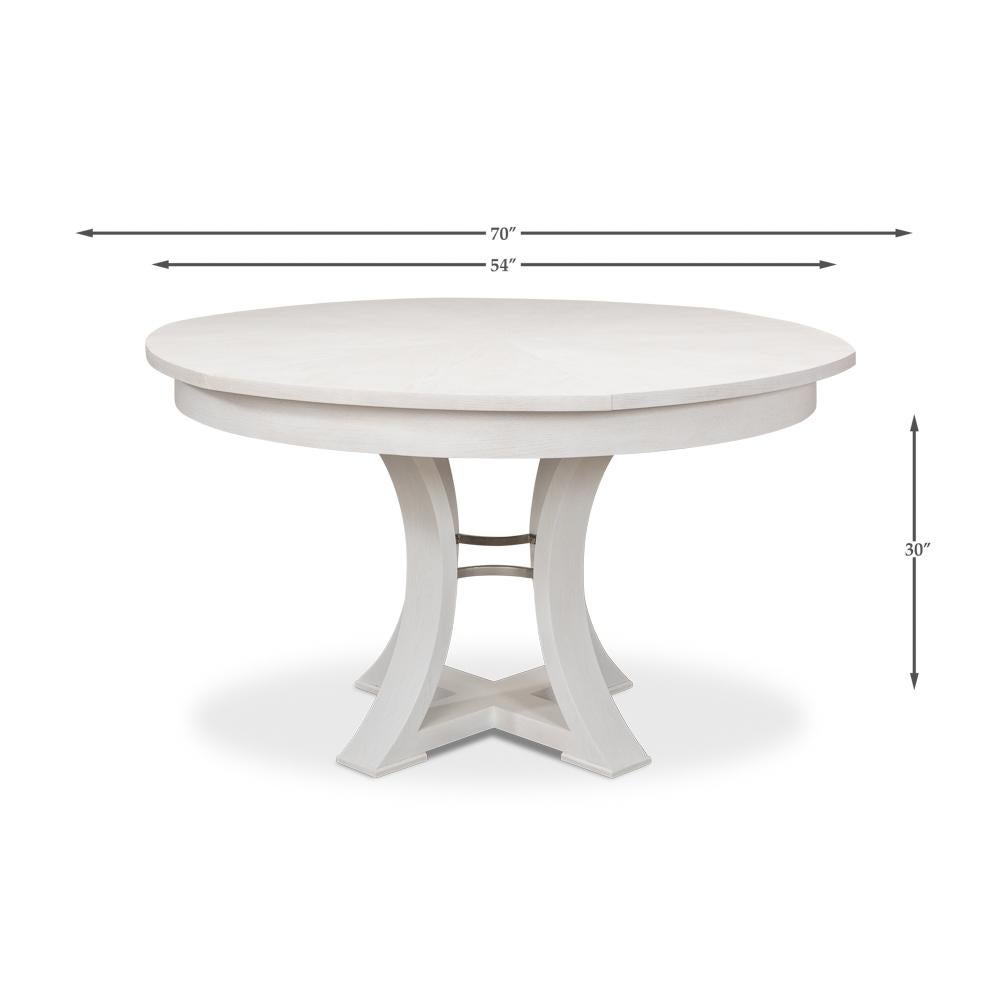 Modern White Dining Table - 70 For Sale 3