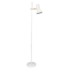 Modern White Enamel Floor Reading Lamp Modern White Enamel Floor Reading Lamp