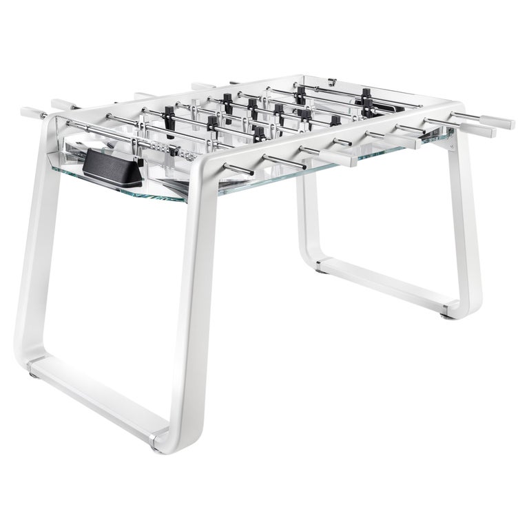 Modern Foosball Table with Glass Playing Field by Impatia For Sale at