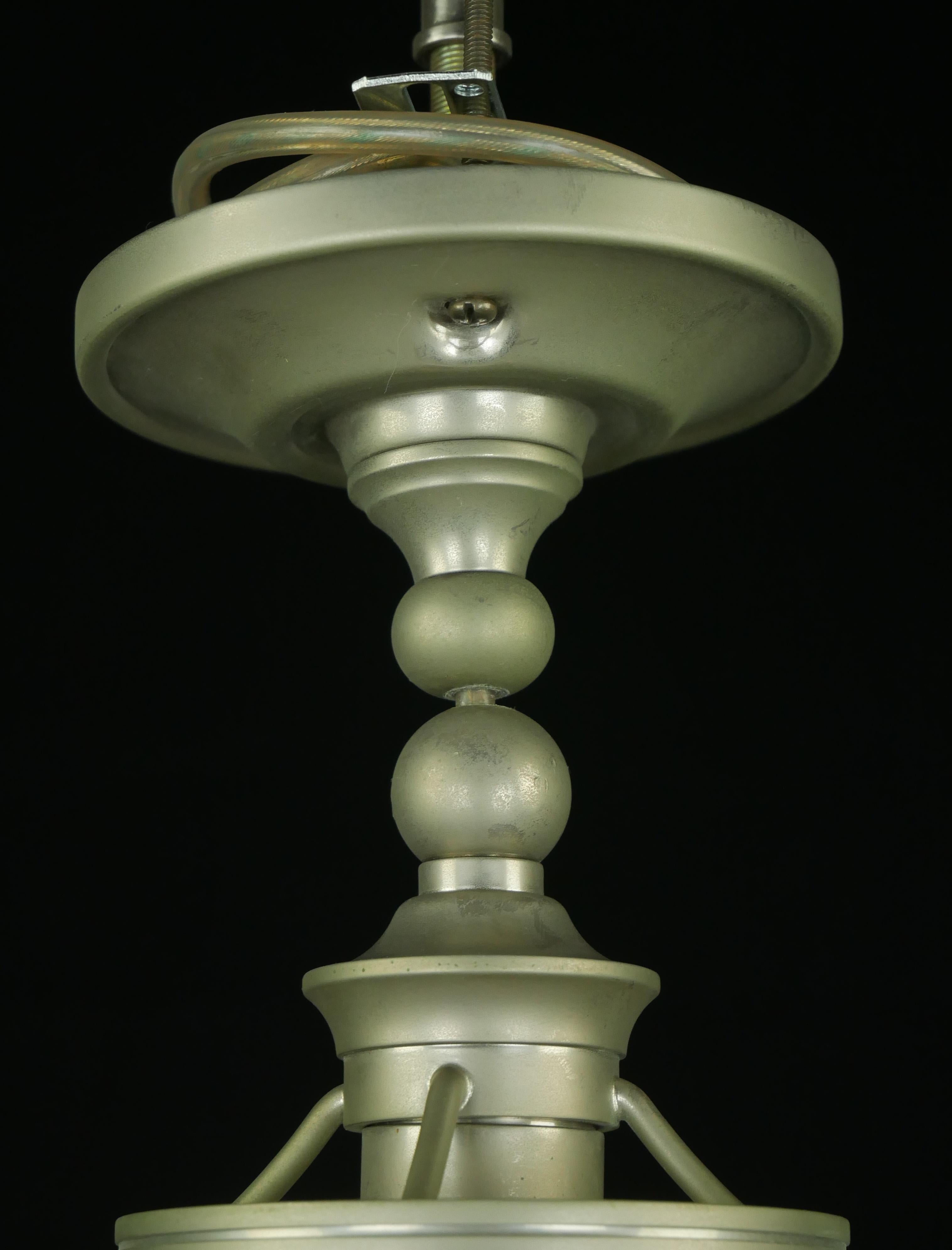 Acciaio Lampada a semi-incasso moderna in vetro bianco e acciaio in vendita