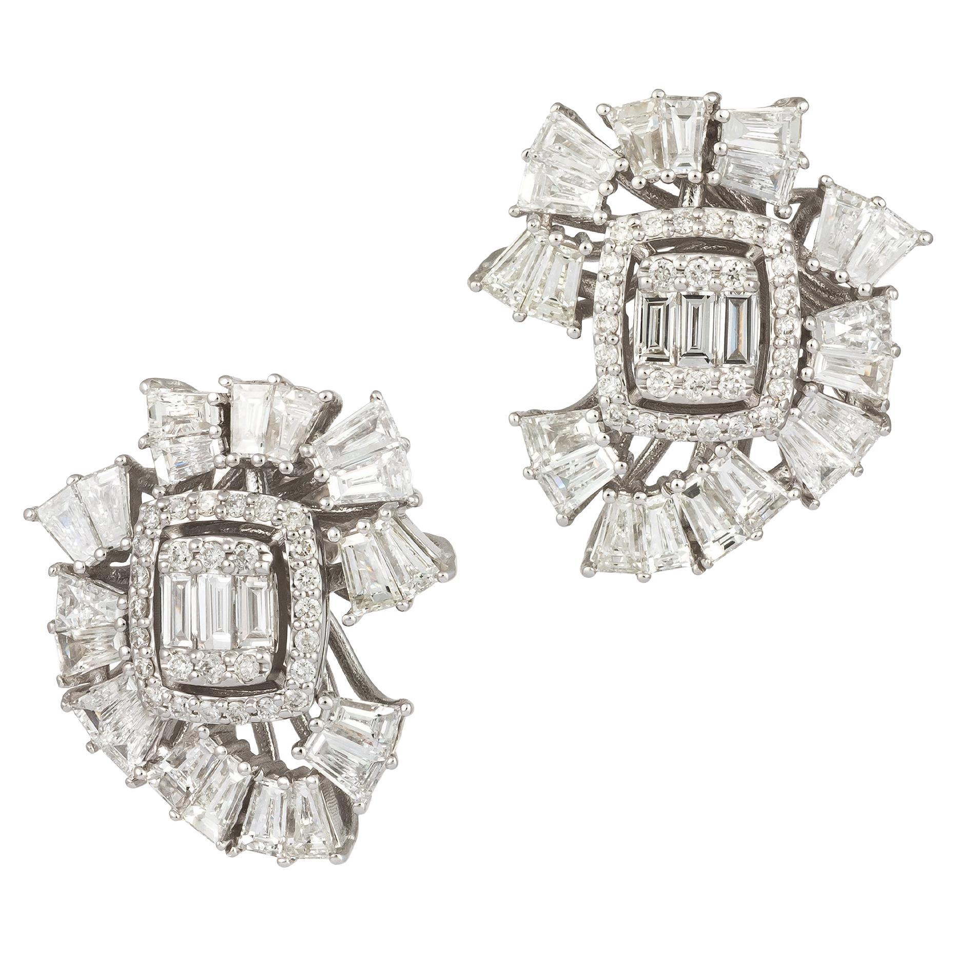 Boucles d'oreilles Modernity en or blanc 18K  Diamant pour elle