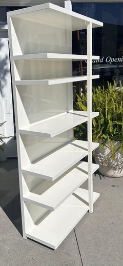 Modern White Lacquer Bookcase by Piero Lissoni for Cassina Italy
