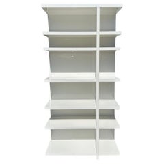 Used Modern White Lacquer Bookcase by Piero Lissoni for Cassina Italy