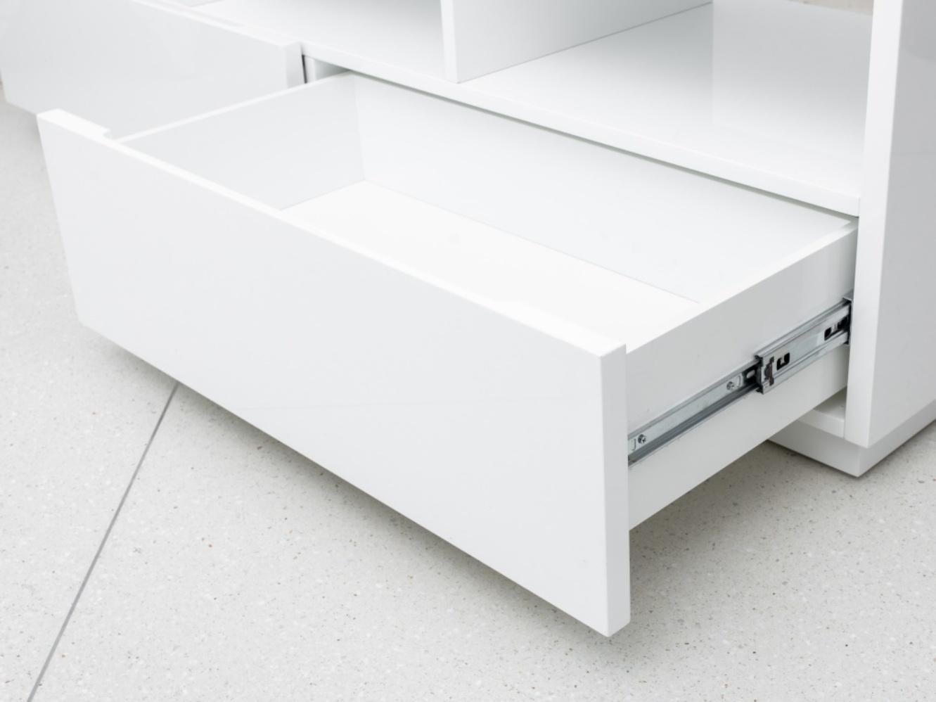 modern white bench