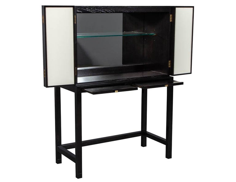 Modern White Lacquered Bar at 1stDibs white lacquer bar