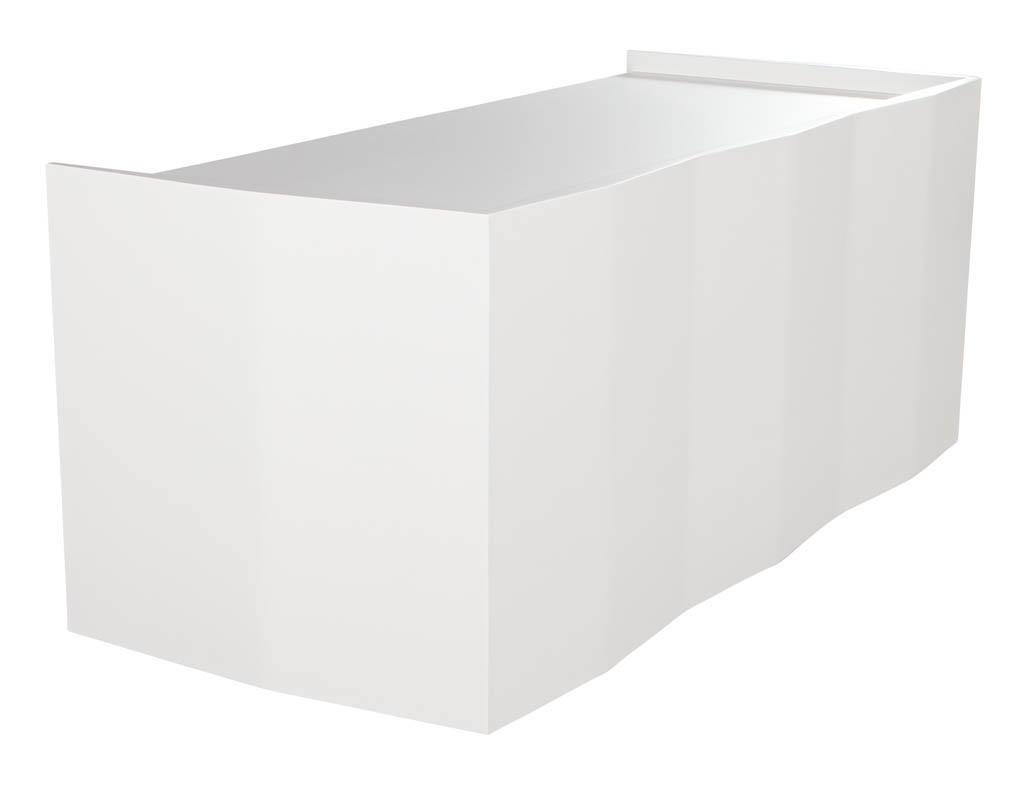white executive desk