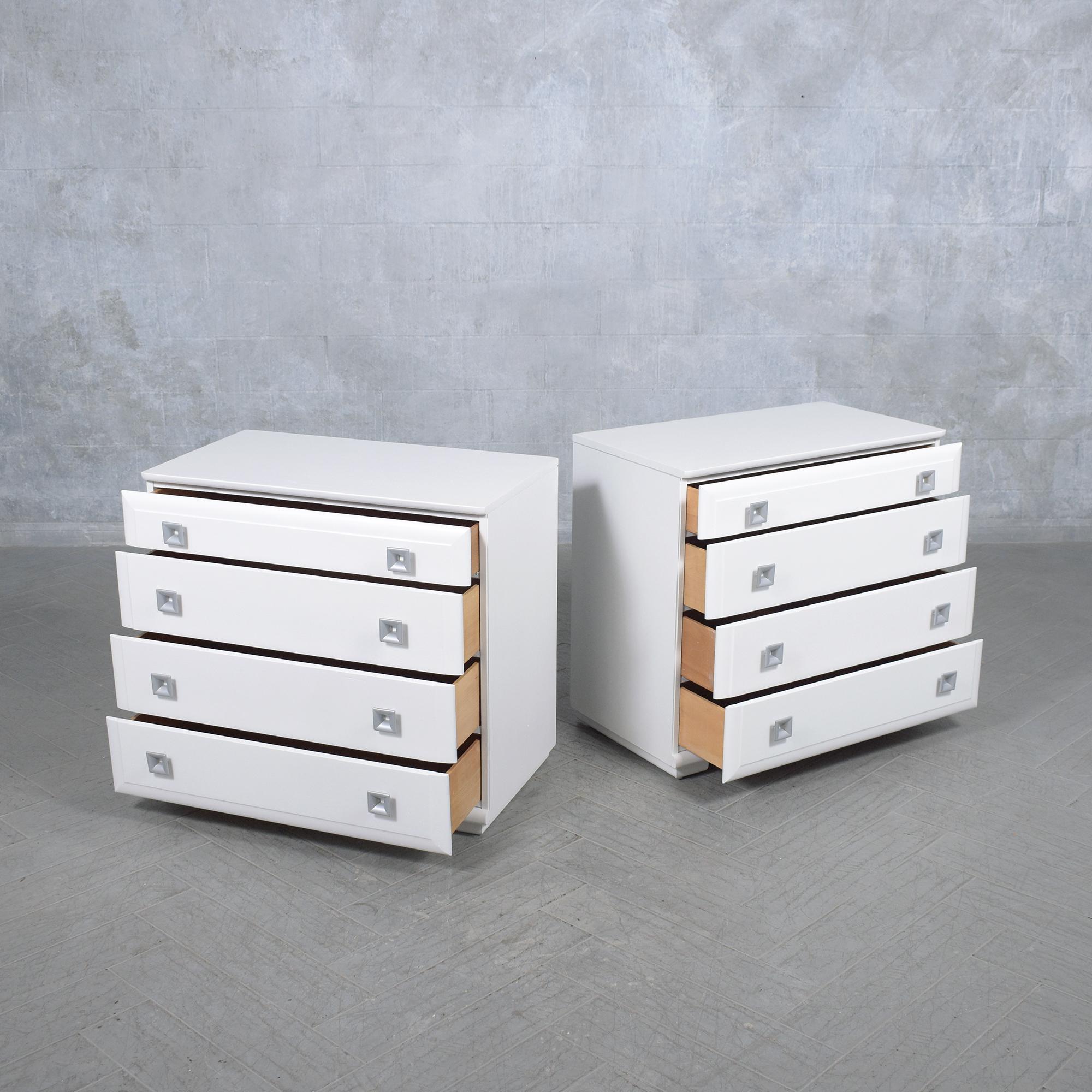 American Modern Oak Wood Dressers: Sleek Design Meets Functional Elegance For Sale