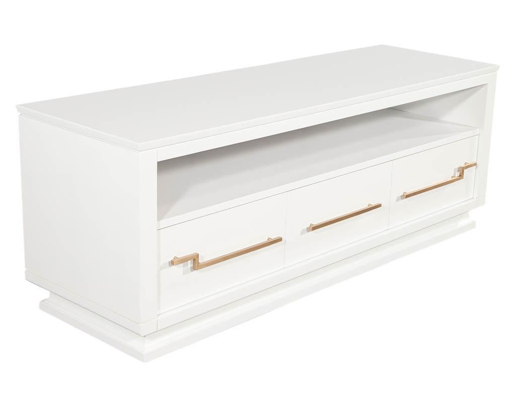 modern white console cabinet