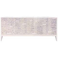 Modernes weißes Milano-Buffet aus Ravenna-Mosaik aus elfenbeinfarbenem Glas von Ercole Home