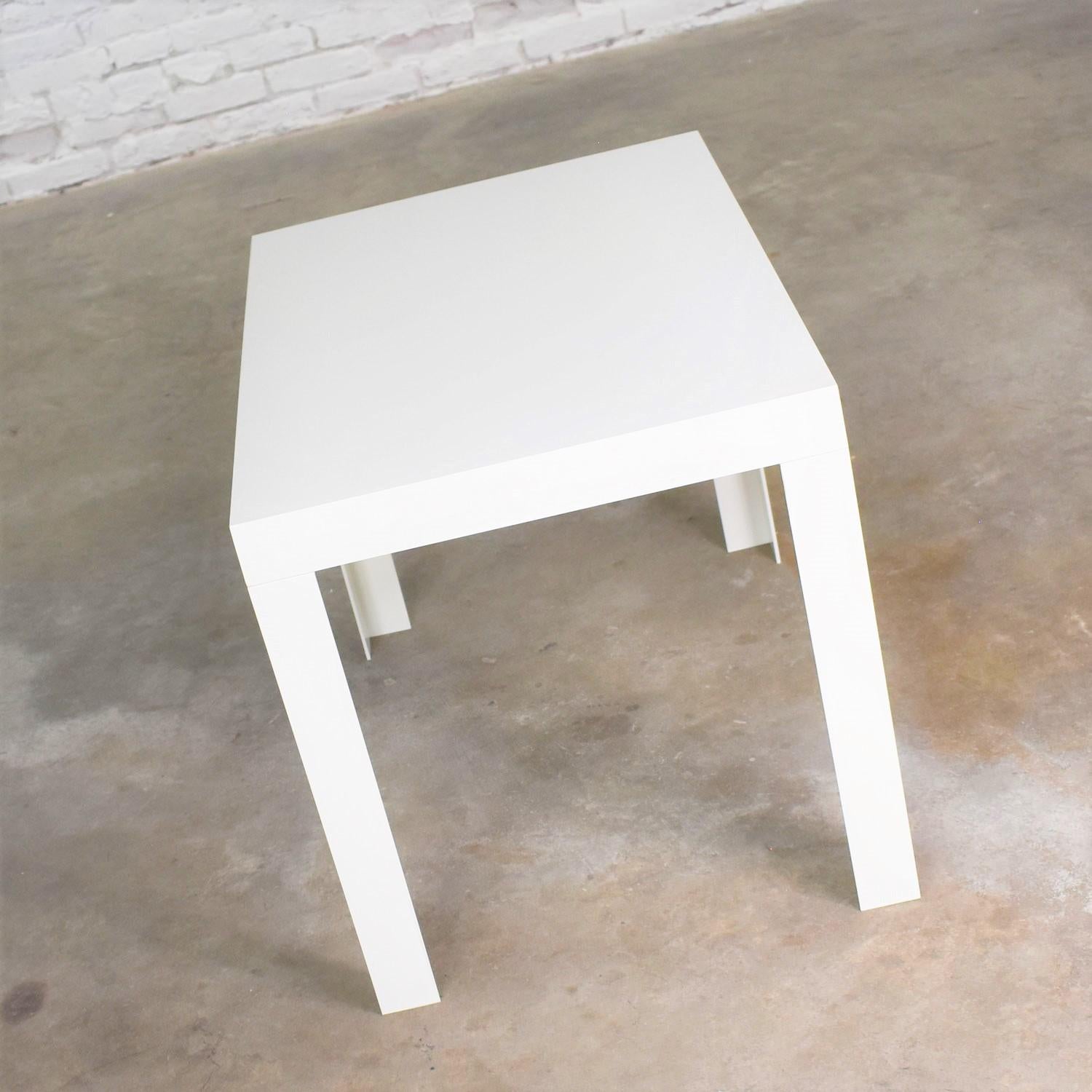 plastic parsons table