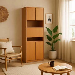 Modern White Oak Bar Cabinet by Bauhaus Designs Canada, 1980s